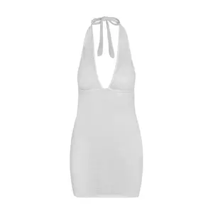 Catania Mini Dress - White Lace Crochet