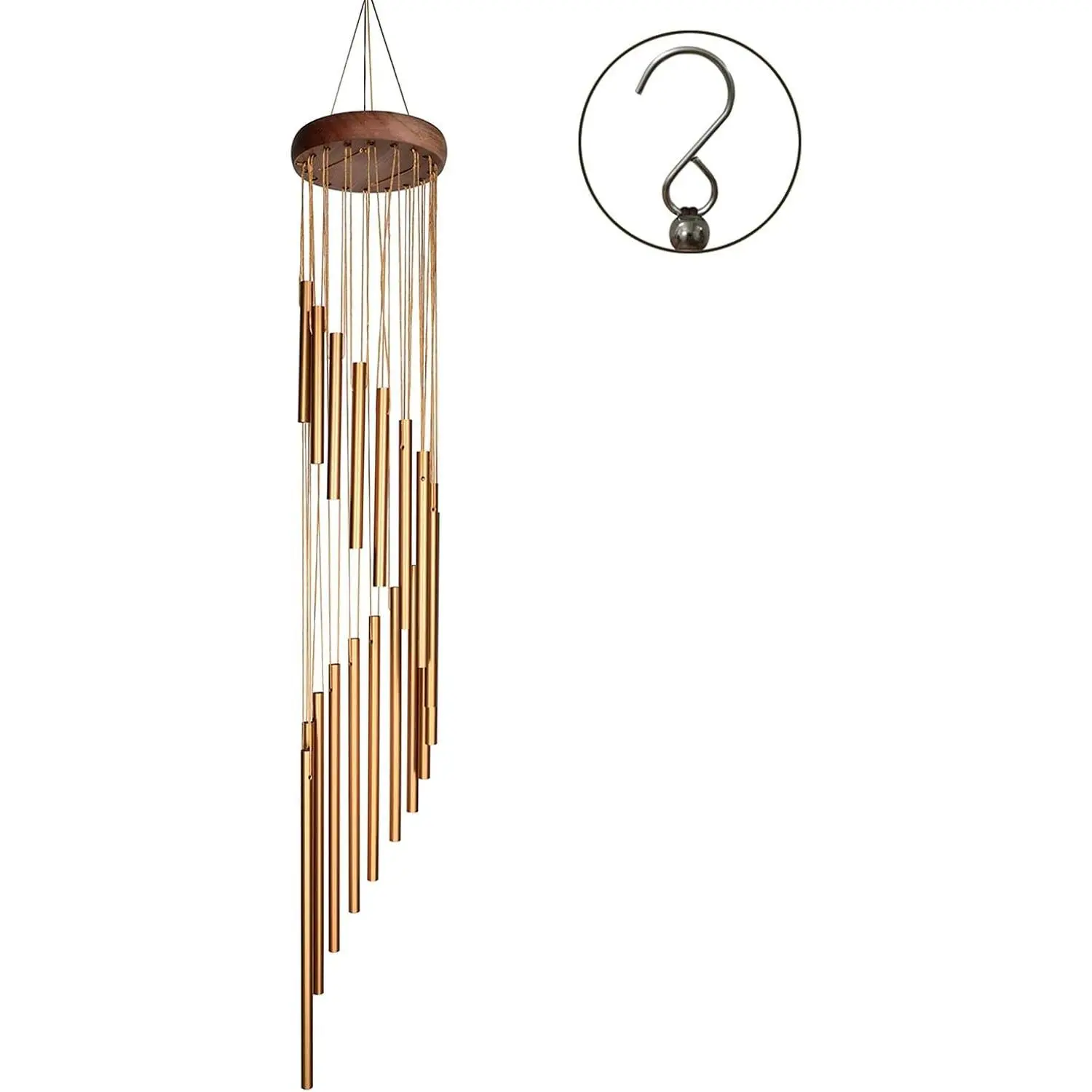 Wind Chimes for Outside,Memorial Gifts Wind Chimes Outdoor Clearance,36 inches Memorial Wind Chimes with S Hook for Home Garden Decoration Decorative Accessory