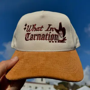 Carnation Embroidered Baseball Cap
