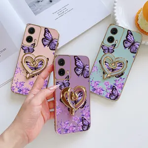 1 Piece Lost butterfly with bracket Pattern Stylish Suitable For MOTO G85 5G Case With Comfortable feel Finish Featuring New model For Entertainment Phone Cases