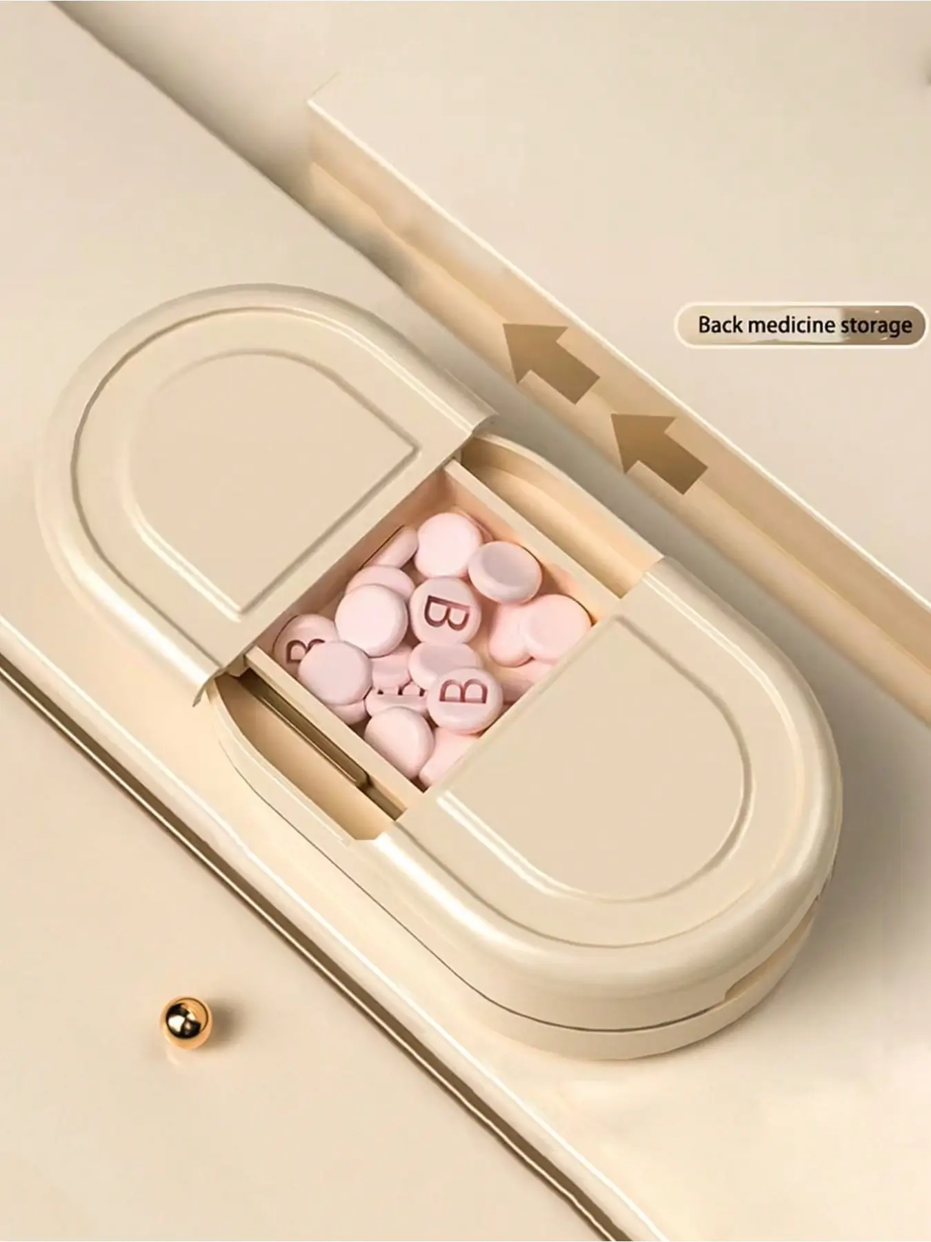 Portable multifunctional tablet cutter, dispenser, and divider - medical grade material, automatic mechanism, portable travel case, suitable for medication sorting, portable medication dispenser, suitable for tablets