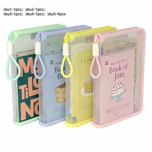 1PCS\4PCSColorful A4 Transparent Zipper File Bag, Large Capacity Exam Project Folder, Ideal for Test Papers & Textbooks Storage