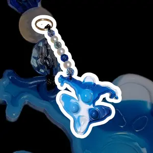 Spider man pop it keychain