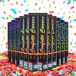 Confetti Cannon 12Inch Confetti Poppers Biodegradable for Party Celebrations 12Pack Party Poppers Confetti Shooter Biodegradable Confetti Cannon Bulk for Birthday Graduation Wedding Christmas NewYears