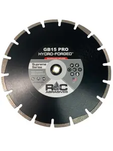 ROC Abrasives: GB15 - Green Concrete & Asphalt Diamond Blade - Various Sizes