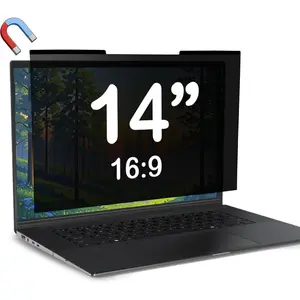 Magnetic Laptop Privacy Screen 14 inch for 16:9 Computer Monitor, Removable Anti-Glare Privacy Shield Screen Filter and Protector (12 3/16" × 6 7/8"), Fits FHD 1920 × 1080