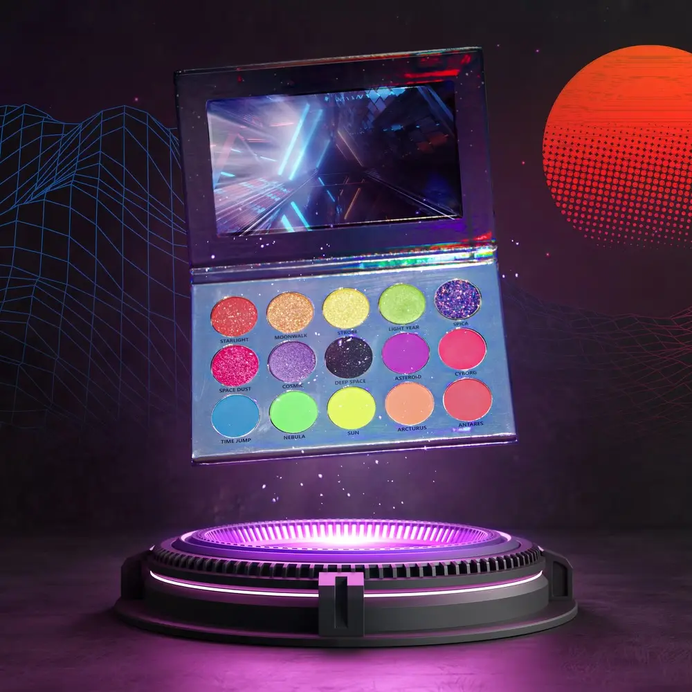Interstellar Neon Palette Glitter Matte Mettalic