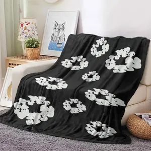 Luxury comfort T-Tears printed soft plush blanket for sofa fashion living room office bedroom travel gift single-sided