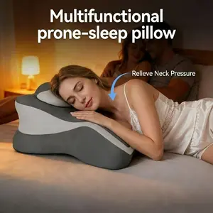 Multifunctional Ergonomic Pillow, Bed Reading Support, Lumbar Neck Memory Foam Backrest, Phone Pad High Pillow, Must-Have for Lazy People
