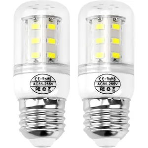 KEI D34L Refrigerator Bulb 5304511738,LED Refrigerator Light Bulb 3.5W Compatible with frig.idaire Refrigerator Light Bulb AP6278388 PS12364857 (85V-265V White Light*2 Pice)