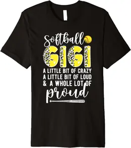 Softball Gigi Proud Gigi Of A Softball Player Premium T-Shirt