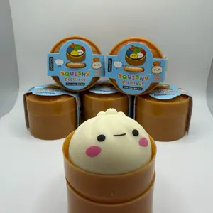 Dumpling Squishy Mini Toys, Adorable Food-Themed Stress Relief Toys for Kids and Adults