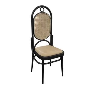 20 pcs.Rattan Backrest Soft Cushion Retro Chair For Restaurant Coffee Shop YJCW004