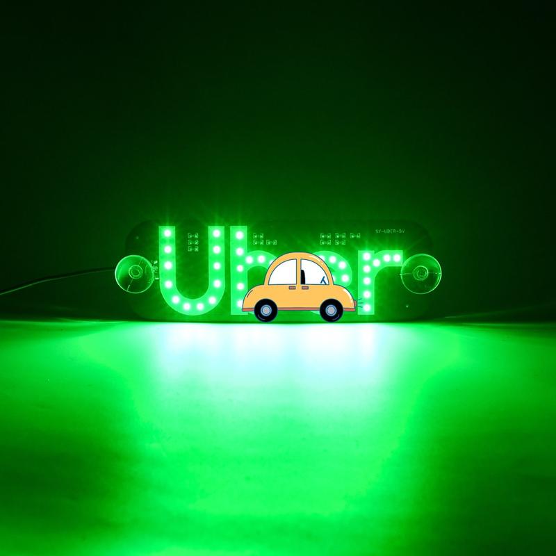New Taxi Indicator Light with Switch 5-6V LED Roof Light USB Powered for Car and Taxi Use-Without the car pattern