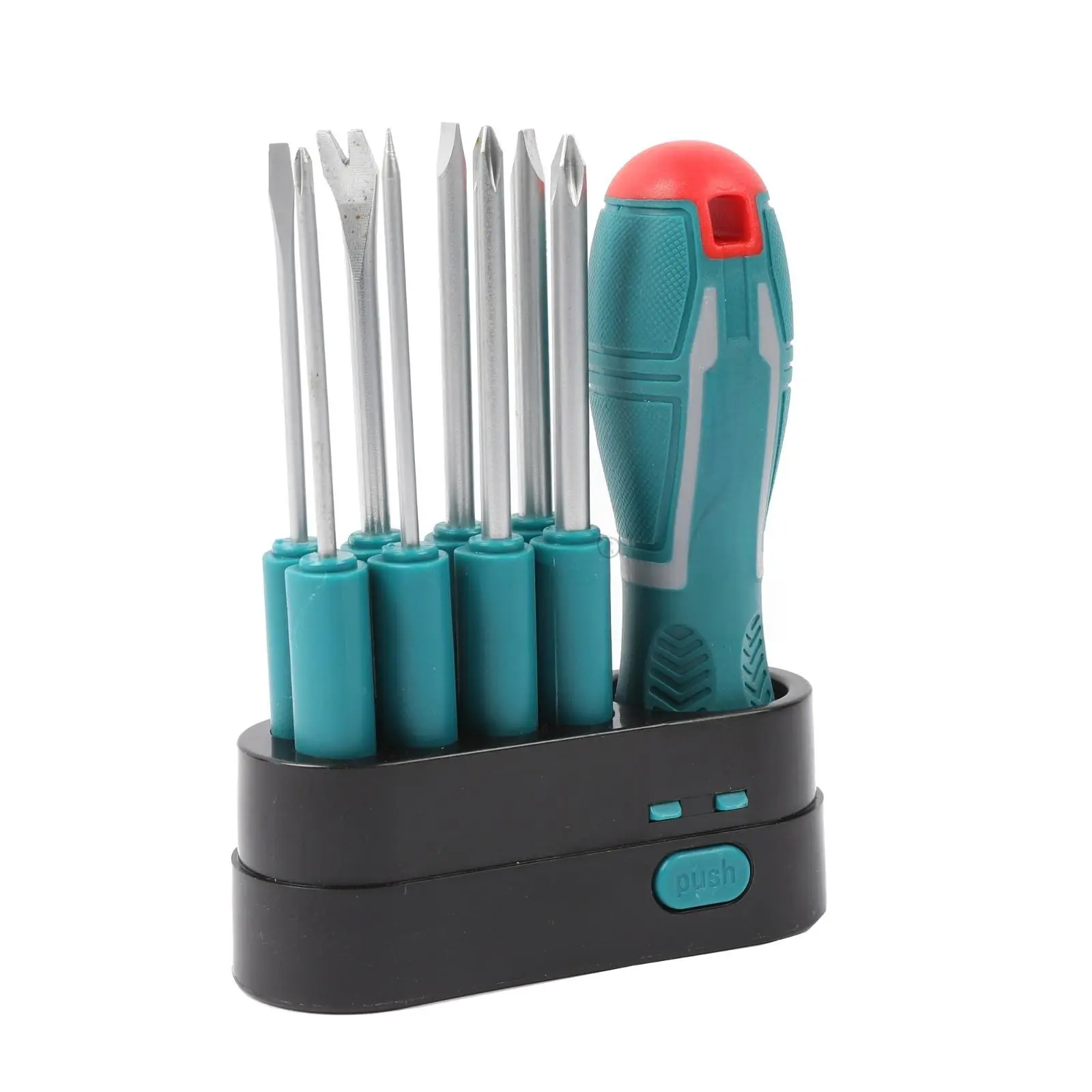 Interchangeable Screwdriver Set, Multi-Function Replaceable Bits Non-slip Handle Repair Tool Kit for Home Auto DIY
