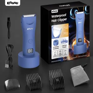 Enssu Electric Body Hair Shaver-Groin Hair Trimmer, Ball Trimmer for Men - Replaceable Ceramic Blade Heads,USB Recharge,Waterproof Male Hygiene Razor Safe Quick Gifts Cordless Gentle Trimming Fast Trimming