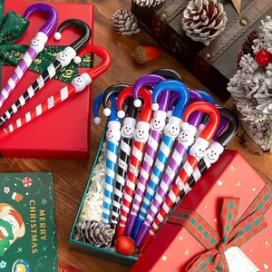 16pcs Christmas Pens, Snowman Ballpoint Pen Set, Office Party Prizes Gifts, Holiday Celebrations, Seasonal Rewards, Fun Stationery