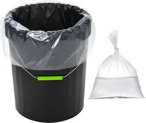 30 Pack 5 Gallon Bucket Liner Bags, Clear Turkey Brine Bag, Food Grade Heavy Duty Leak Proof Ice Bucket Liner, Thick Food Storage Bags, for Marinating and Brining, 20" W X 24" H