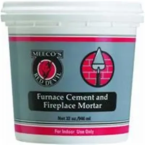 212 MAIN High Temperature Ready-to-Use Furnace Cement & Mortar, 1 Qt Gray Sealing Bond for Bonding Fireplaces, Chimneys, Patio Heaters