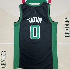 Jayson Tatum stitched Basketball Jersey black