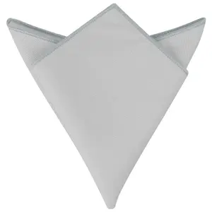 INSPIRE CHIC Men's Cotton Handkerchiefs Classic Solid Color Pocket Squares for Formal Suit