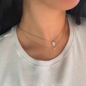 14K Gold Plated Hamsa Necklace