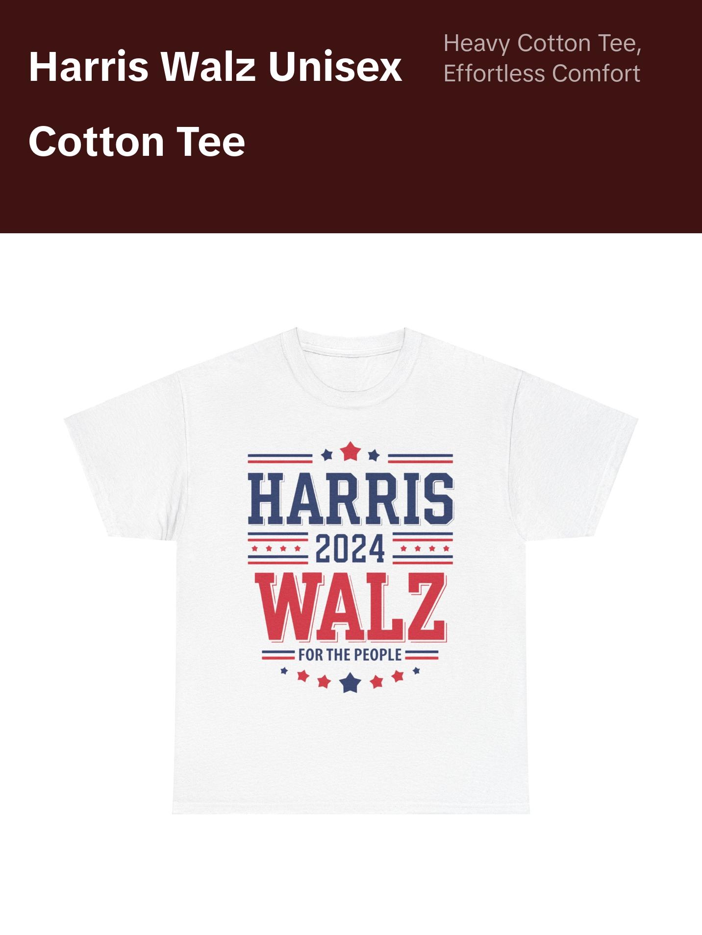 Harris Walz - Unisex Heavy Cotton Tee
