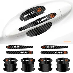 8pcs Honda Car Door Bowl + Handle Protection Set, Anti-Scratch Waterproof Stickers, Easy Install Decals for Civic, Accord, Cr-V, XR-V, Fit, Odyssey