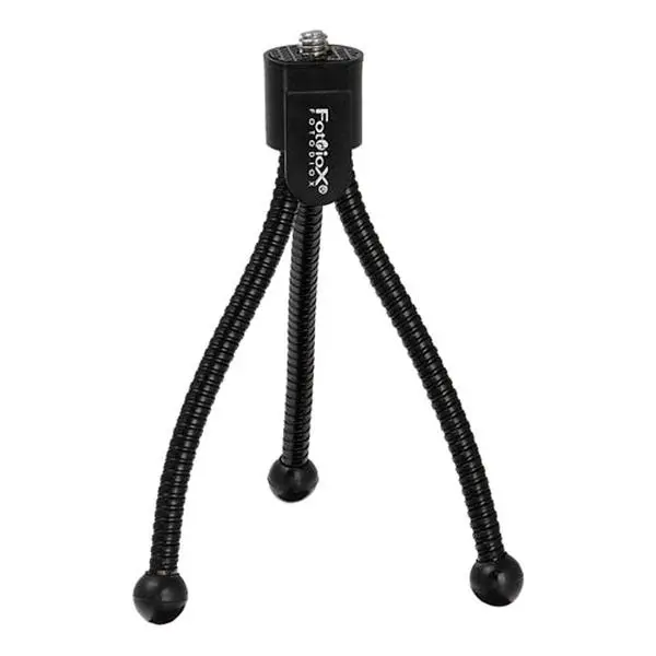 Fotodiox Micro Flex Table Top Tripod SQ306, Compact Camera & Smartphone/Cellphone Mount with Clip