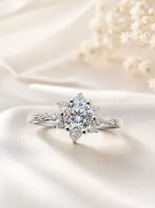 Celeste Bloom Moissanite Ring