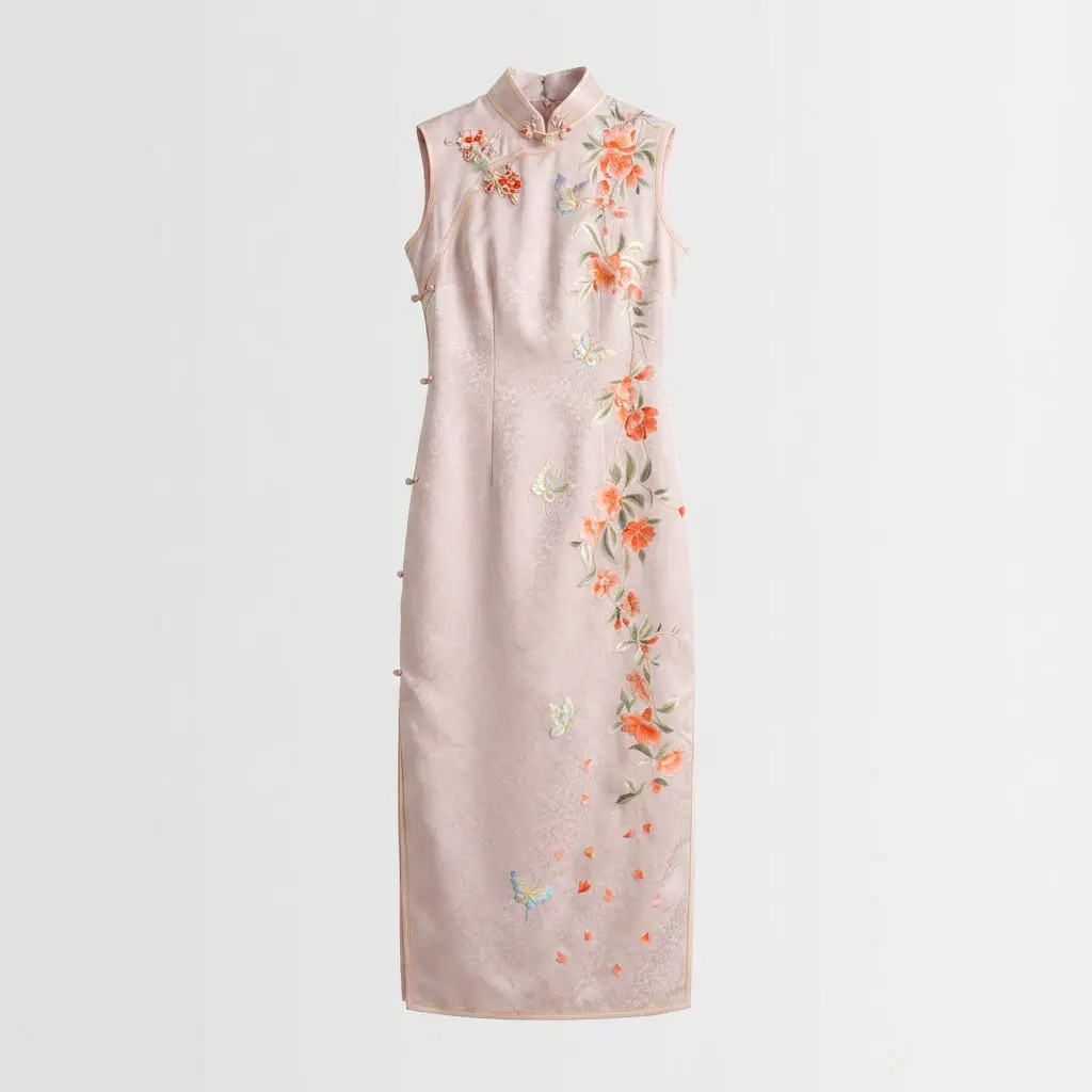 Pomegranate Blossom & Dancing Wings QiPao/Cheongsam