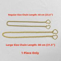 Large-Gold Heart & Chain