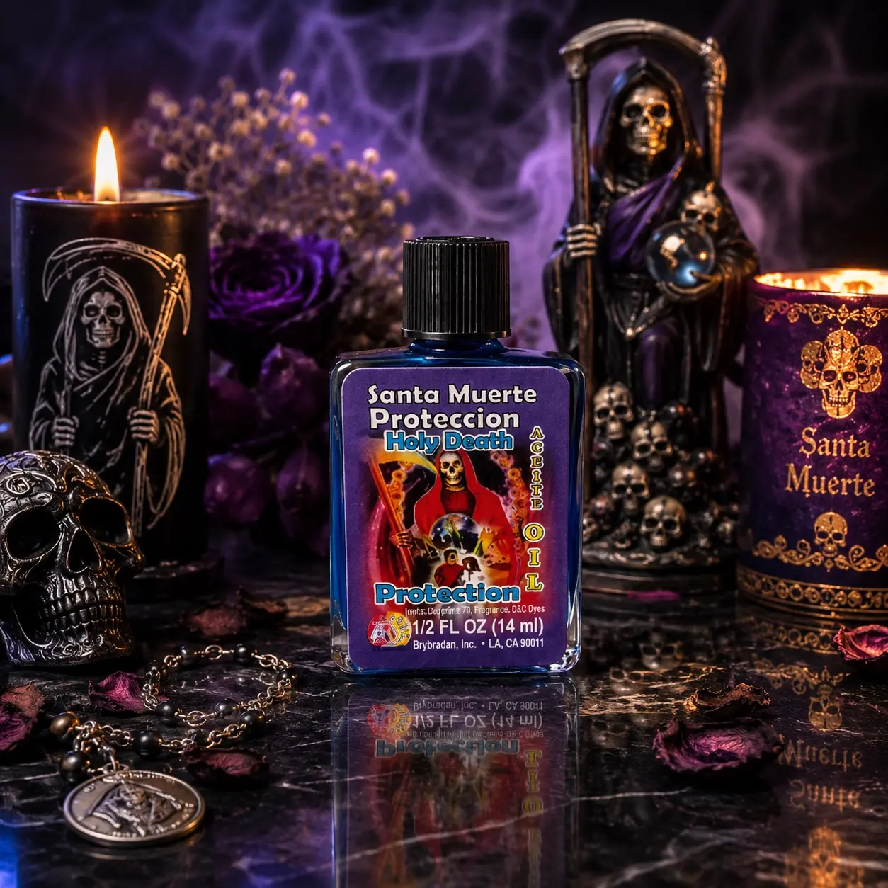 Santa Muerte Protection Scented Oil, Home Fragrance Home Care Supply