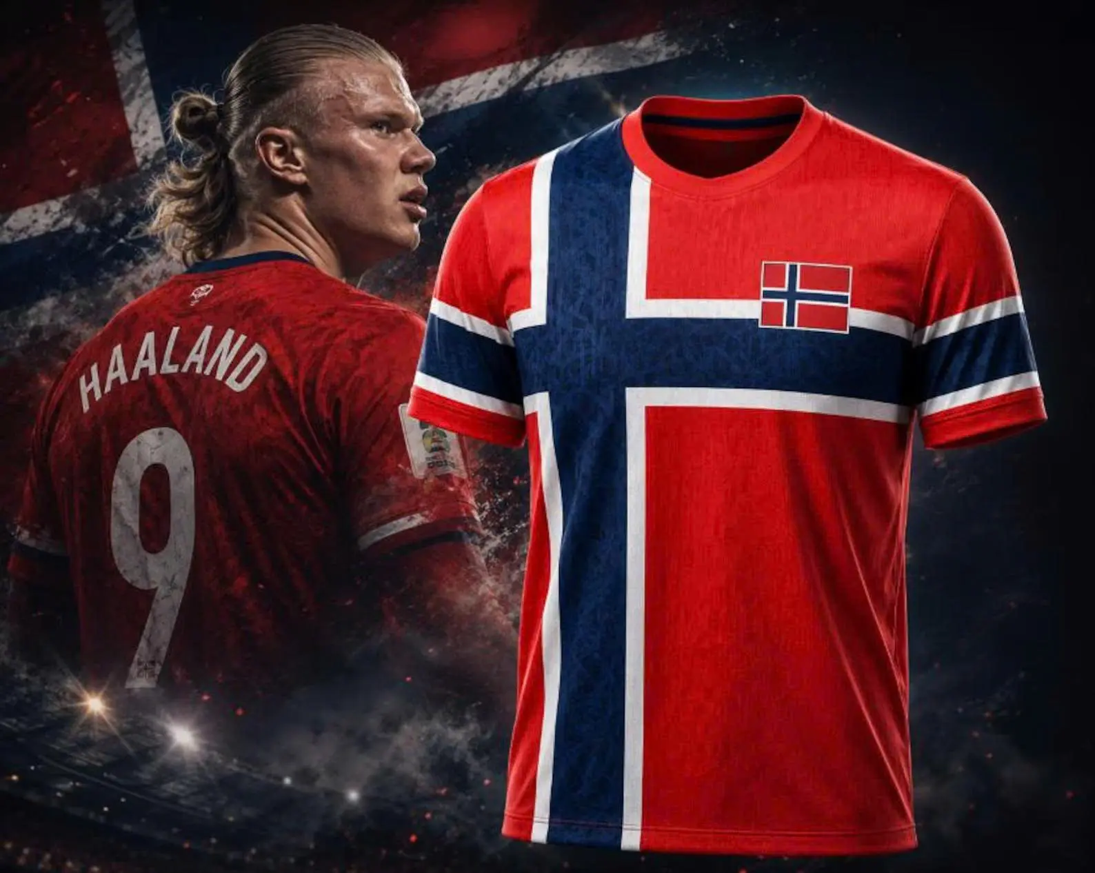 Norway Soccer Jersey 2026 | Custom Name Football Shirt | Personalized Gift for Soccer Fans