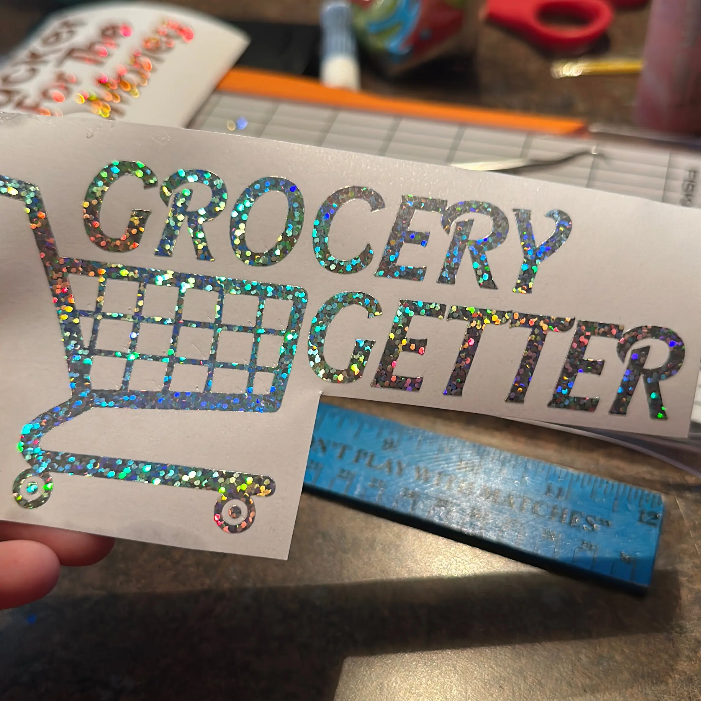 Grocery getter decal
