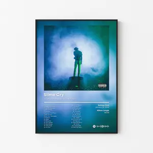 [ MUSIC POSTER – UNFRAMED ] YoungBoy Never Broke Again Album Poster, AI YoungBoy 2 Tracklist Art, Trap Music Wall Decor