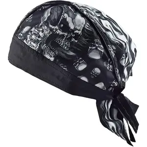 Motorcycle Helmet Balaclava Retro Men Summer Motorbike Skull Caps Sports Head Wrap Headband Running Cycling Bandana Hat