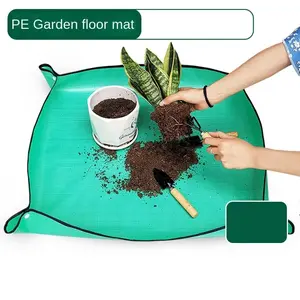 Flower Pots Transplanting Mats Gardening Planting Mat PE Plant Repotting Mat Foldable Waterproof Gardening Potting Pad Garden Supplies