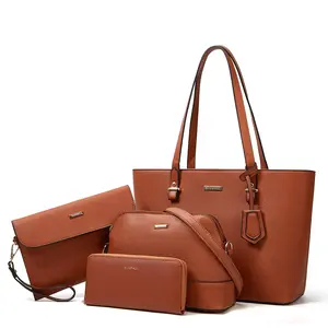 Women Fashion Handbags Wallet Tote Bag Shoulder Bag Top Handle Satchel Purse Set 4pcs, Purse Shoulder Bag, Bags For Women Purses tiktokshopspringglowup summerwins