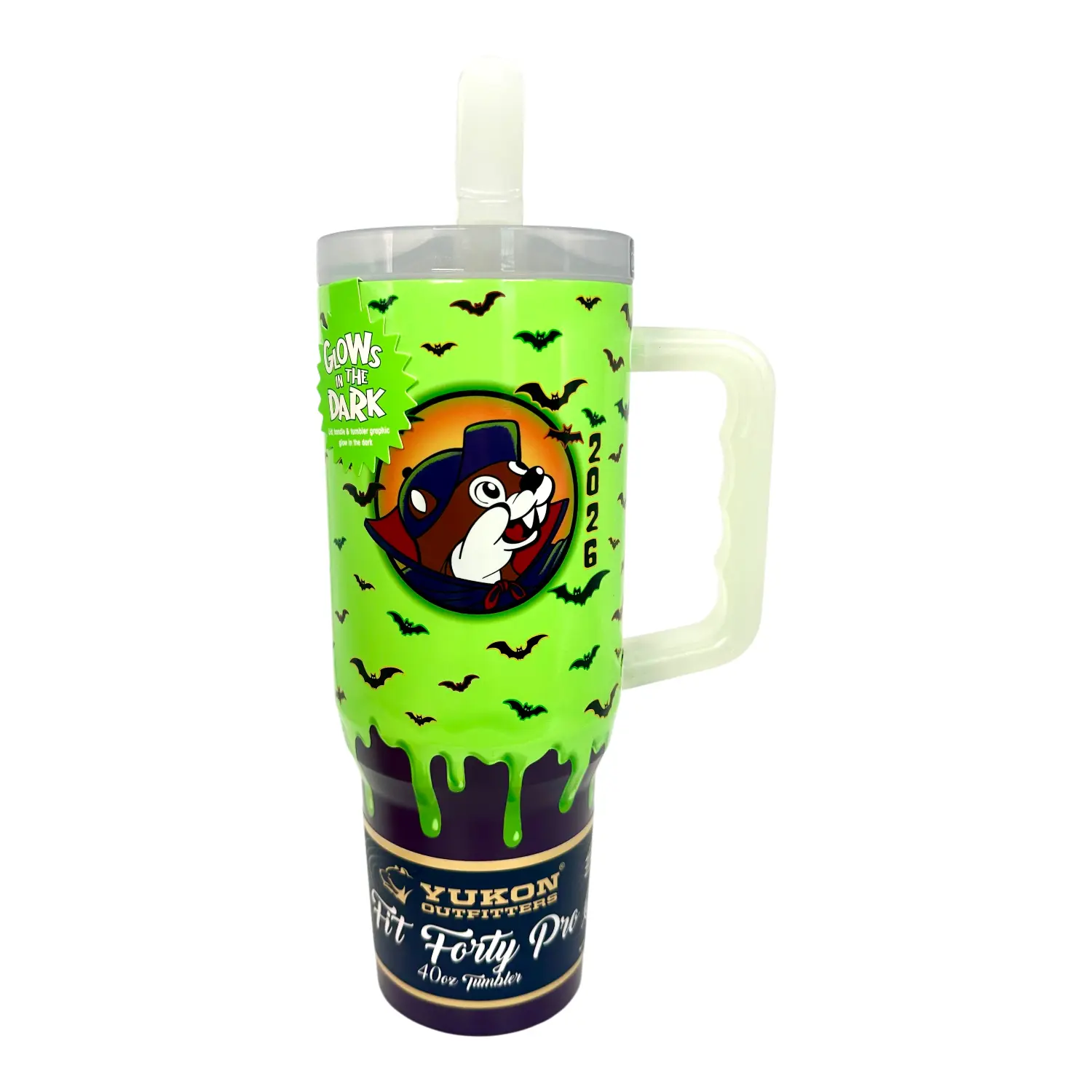 Buc-ee's 2026 Halloween Glow-In-The-Dark 40oz Fit Forty Pro