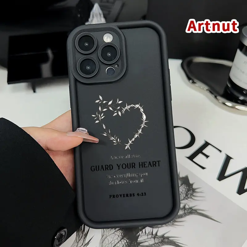 Case for iPhone 17 Air 16 Pro Max 15 Plus 16E 14 13 12 11 XS XR  mini Heart Guard Advanced fashion gift Drop Protection Shockproof Soft Silicone smartphone Cover