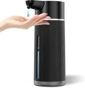 Automatic Soap Dispenser Touchless 14.2oz 420ml Dish Hand Soap Dispenser for Kitchen Bathroom Adjustable Volume for Thick Thin Liquid USB C Rechargeable Clog Free Black