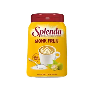 (A)SPLENDA Monk Fruit Zero Calorie Plant Based Granulated Sweetener Jar, 19 oz