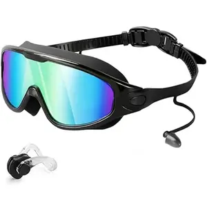 Swimming Goggles, 1pc No Leaking Swim Glasses for Men Women Youth, Wide View Anti Fog Uv Swimming Goggles, Swimming Accessories, Swim Kit, Diving Swimming Goggles, Outdoor Swimming Goggles