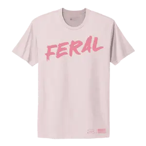 Women's Feral Boyfriend Fit T-Shirt - Light Pink