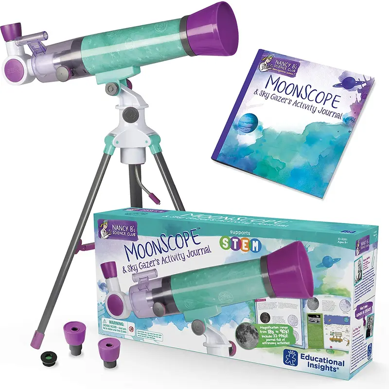 Educational Insights Nancy B's Science Club MoonScope Kids Telescope, STEM Toy, Gift for Boys & Girls, Ages 8+