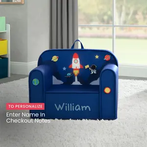 Personalized Mix & Match Cozee Kids Chair with Interchangeable Patches (Add Name In Checkout Notes)