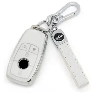 for Mercedes Benz keys.Advanced soft TPU key Cover is compatible with C E R S G S CLS CLK GLC ML GLE GLS SL SLR McLaren AMG Smart Remote Key