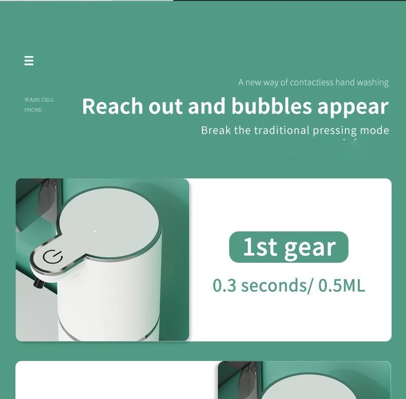 Automatic Soap Dispenser, Refillable Cosmetic Pump Dispenser, Non-Contact Automatic Sensor Foam Soap Dispenser, USB Rechargeable, Touchless Automatic Liquid Foam Dispenser for Bathroom and Kitchen, Hot Easter Sale!