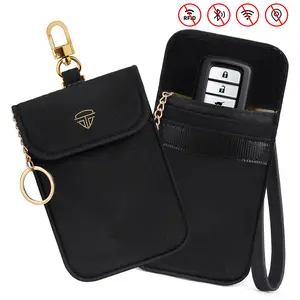 Small Faraday Bag for Car Keys, Rfid Keyless Entry Signal Blocking Pouch, Key Fob Protector, Enhance Vehicle Security